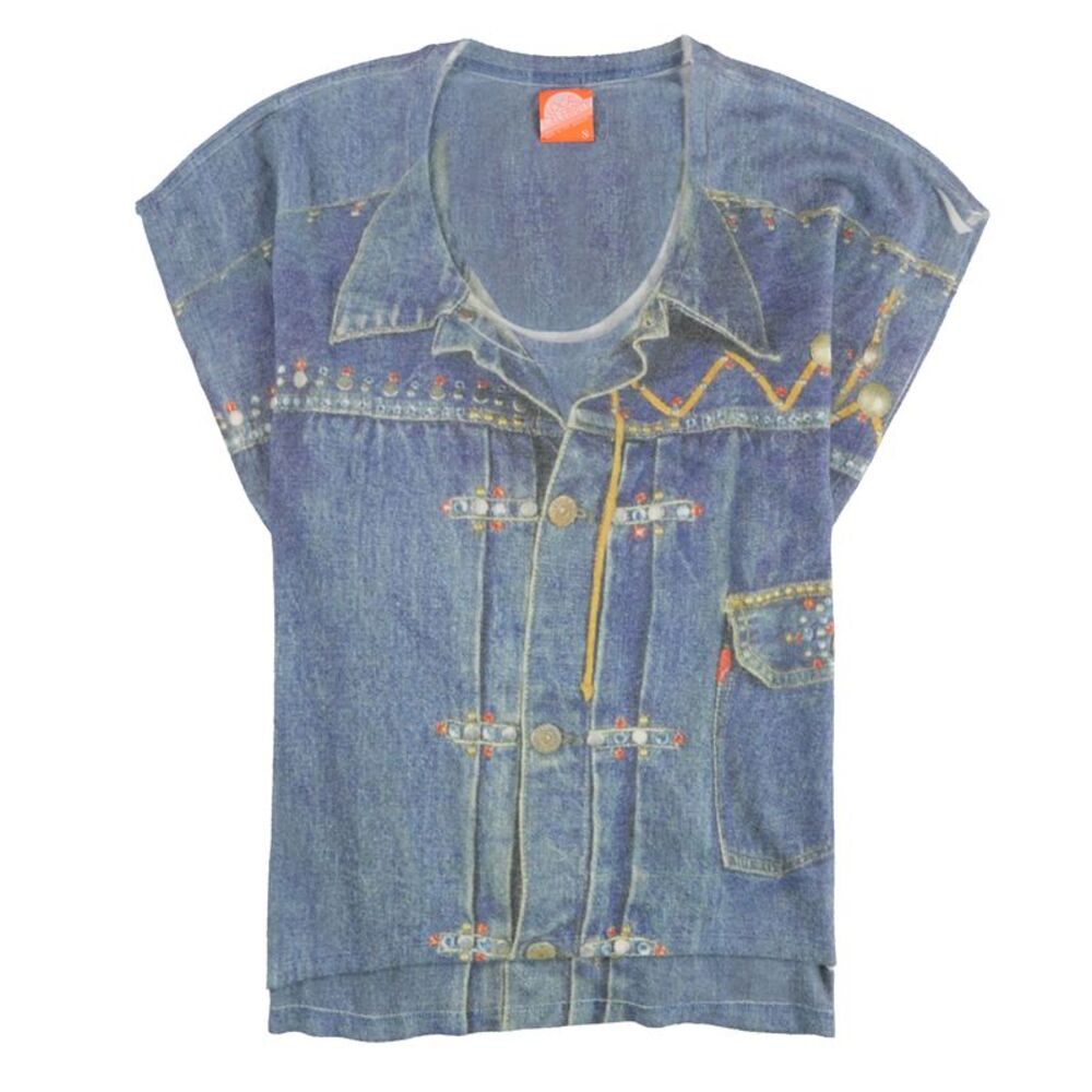 Local Celebrity Womens Multi Tone Graphic T-Shirt, NWT